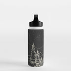 Night Forest Linescape Water Bottle Gallery Image 3