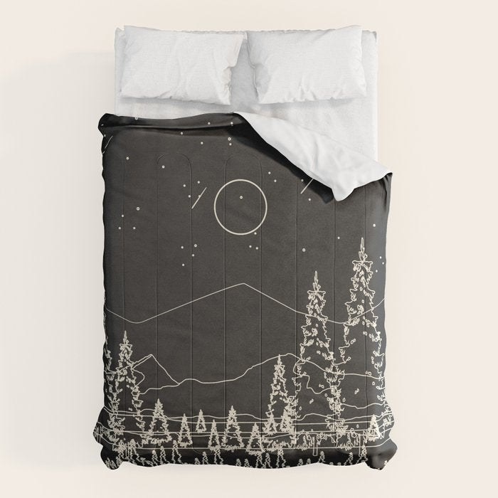 Night Forest Linescape Comforter Gallery Image 6