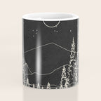 Night Forest Linescape Coffee Mug Gallery Image 4