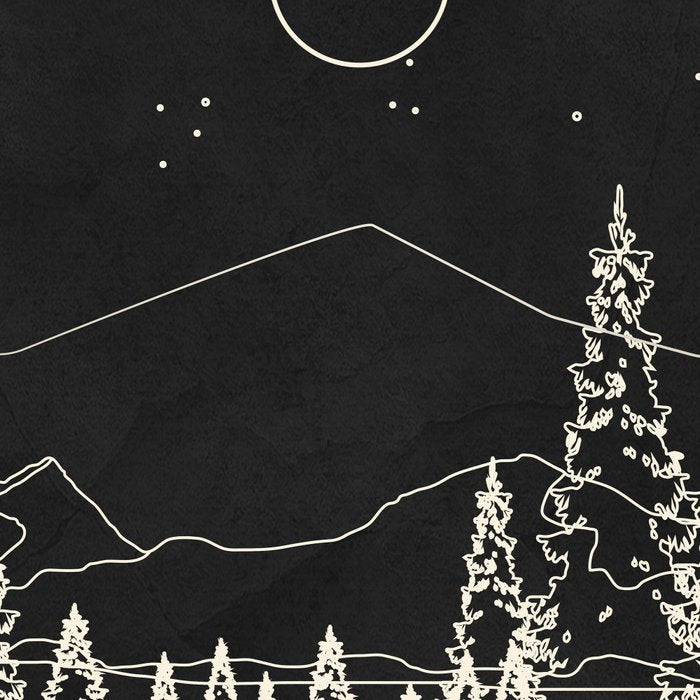 Night Forest Linescape Coffee Mug Gallery Image 2