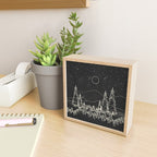 Night Forest Linescape Mini Art Print Gallery Image 2
