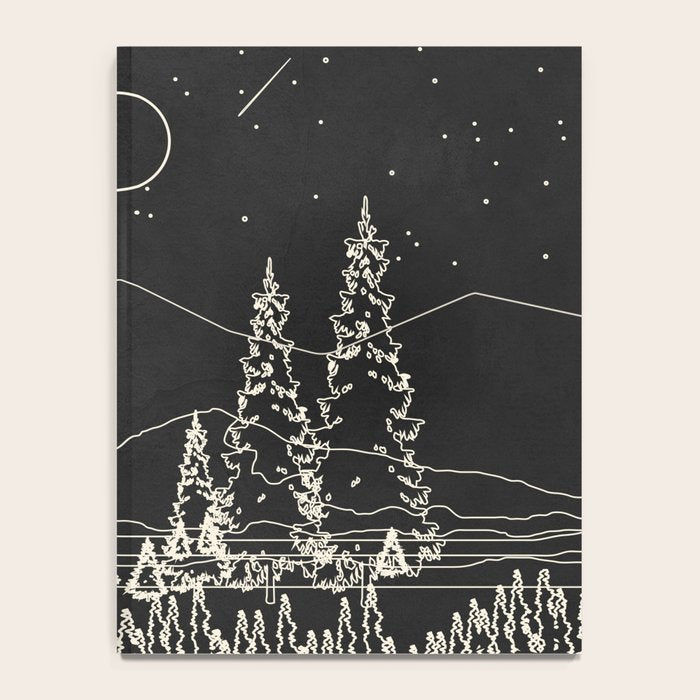 Night Forest Linescape Notebook Gallery Image 4