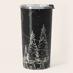 Night Forest Linescape Travel Mug Gallery Image 2