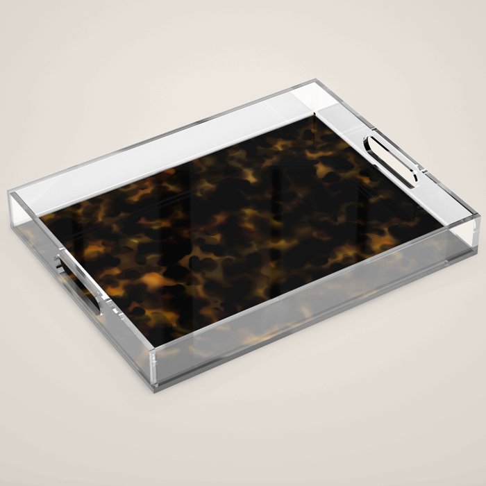 Tortoise shell pattern Acrylic Tray Gallery Image 1