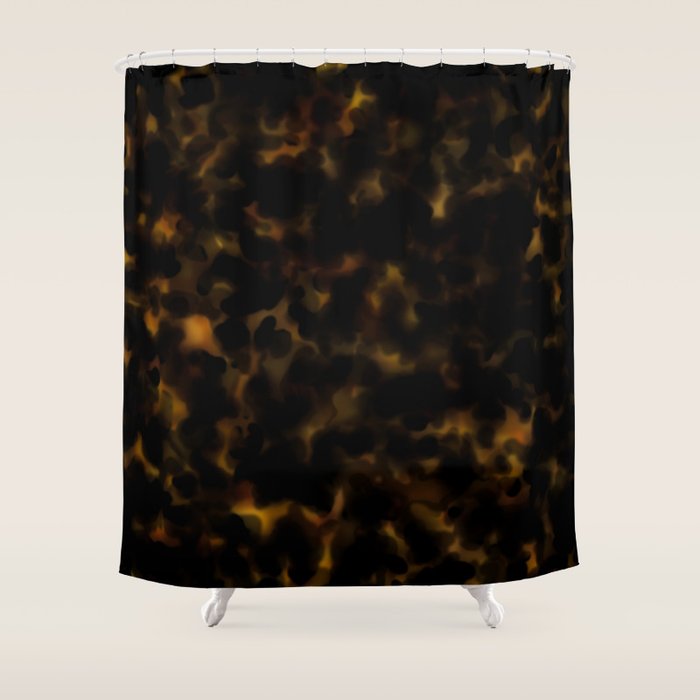 Tortoise shell pattern Shower Curtain Gallery Image 1