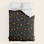 Colorful abstract geometric shape art pattern Duvet Cover Gallery Image 6