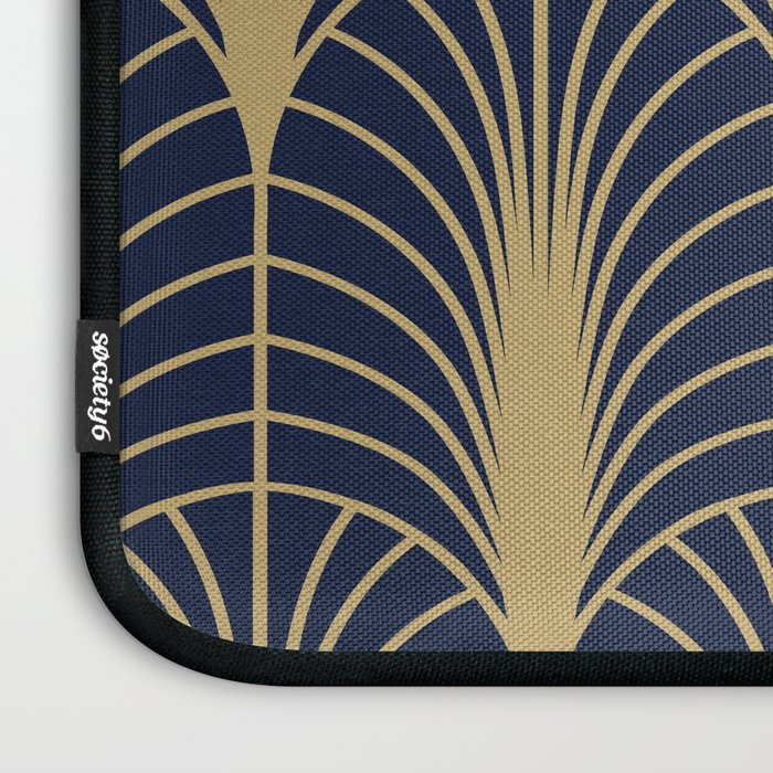 Arches in Navy and Gold Laptop Sleeve Gallery Image 3