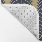 Arches in Navy and Gold Bath Mat Gallery Image 2