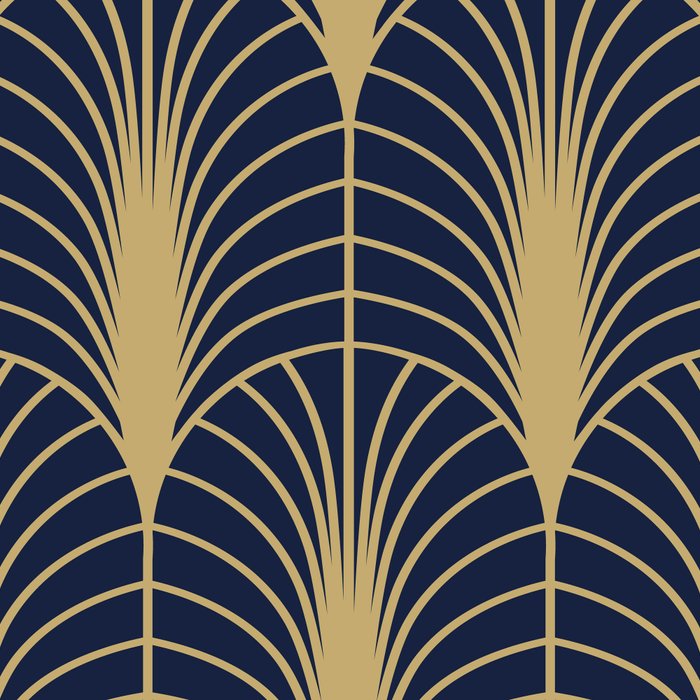 Arches in Navy and Gold Coffee Mug Gallery Image 2