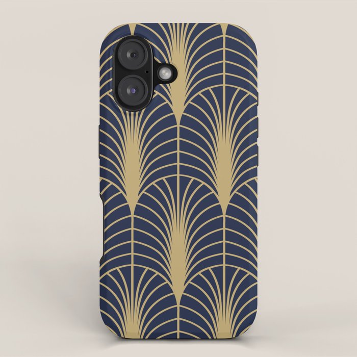 Arches in Navy and Gold iPhone Case Gallery Image 1