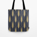 Arches in Navy and Gold Tote Bag Gallery Image 1