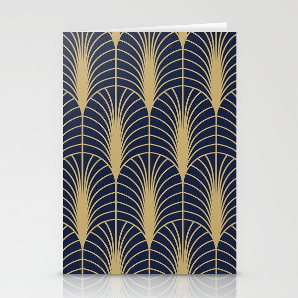 Arches in Navy and Gold Stationery Card Gallery Image 1