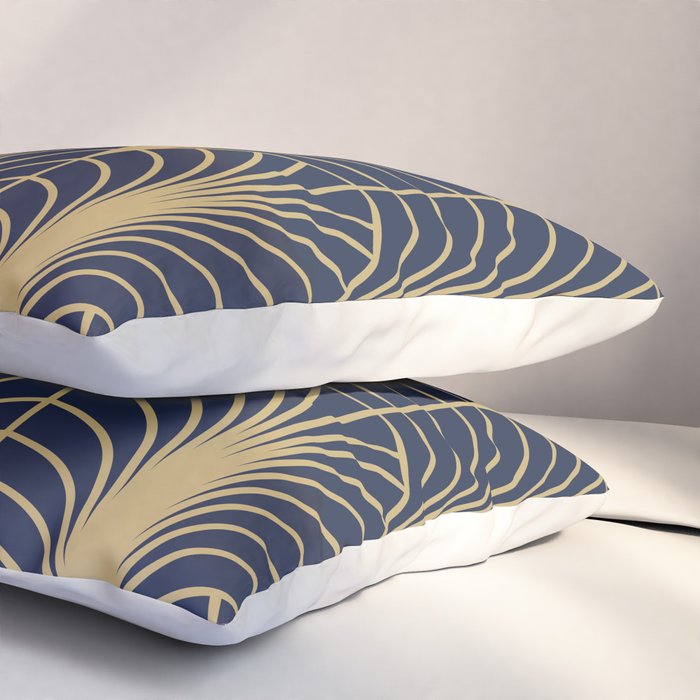 Arches in Navy and Gold Pillow Sham Gallery Image 3