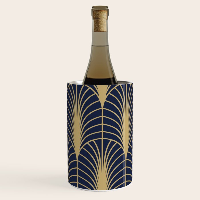 Arches in Navy and Gold Wine Chiller Gallery Image 2