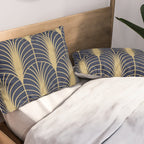 Arches in Navy and Gold Pillow Sham Gallery Image 2