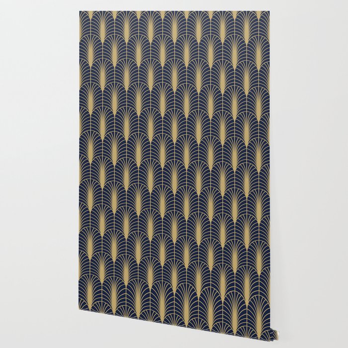 Arches in Navy and Gold Wallpaper Gallery Image 2