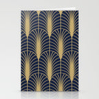 Arches in Navy and Gold Stationery Card Gallery Image 2