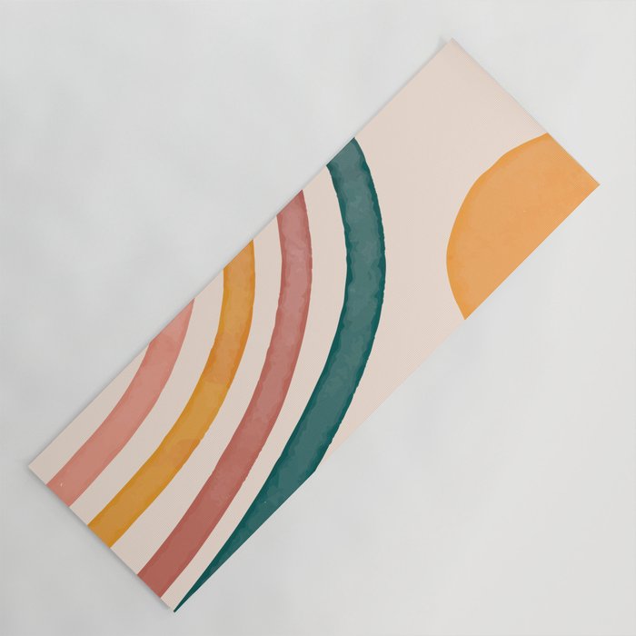 Abstract Colors of the Rainbow Yoga Mat Gallery Image 1