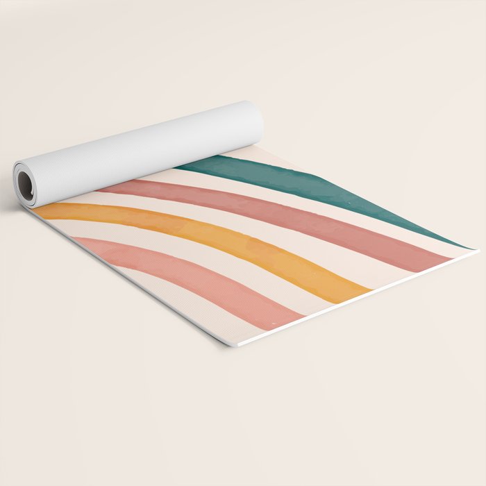 Abstract Colors of the Rainbow Yoga Mat Gallery Image 2