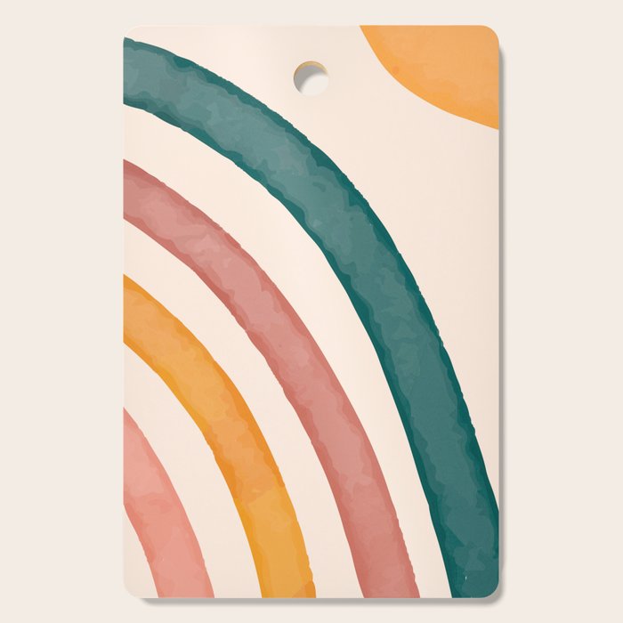 Abstract Colors of the Rainbow Cutting Board Gallery Image 1