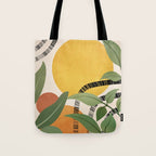 Tropical Garden Leaves 02 Tote Bag Gallery Image 1