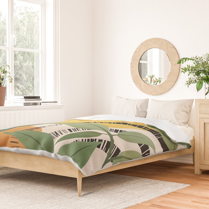 Tropical Garden Leaves 02 Duvet Cover Gallery Image 2