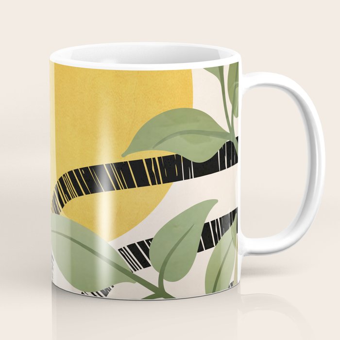 Tropical Garden Leaves 02 Coffee Mug Gallery Image 1