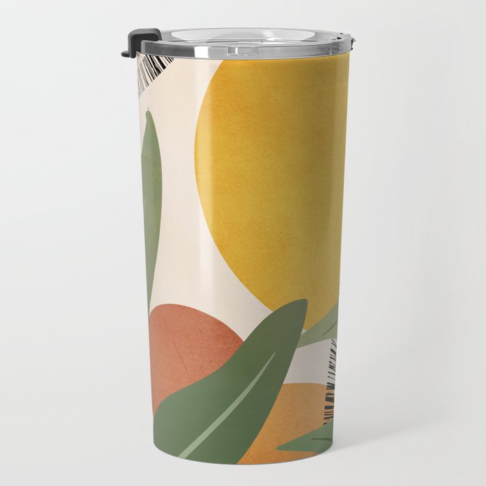 Tropical Garden Leaves 02 Travel Mug Gallery Image 3