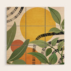 Tropical Garden Leaves 02 Wood Wall Art Gallery Image 1