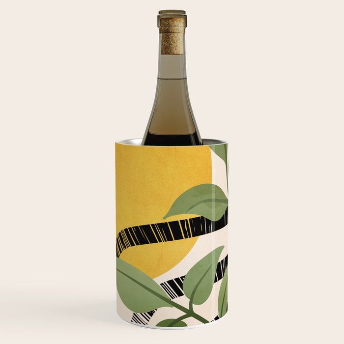 Tropical Garden Leaves 02 Wine Chiller Gallery Image 3