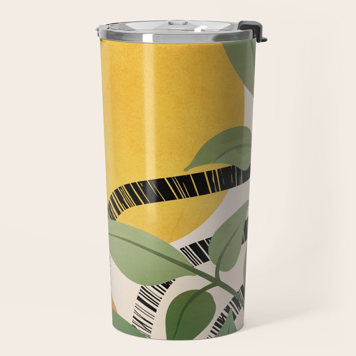Tropical Garden Leaves 02 Travel Mug Gallery Image 2
