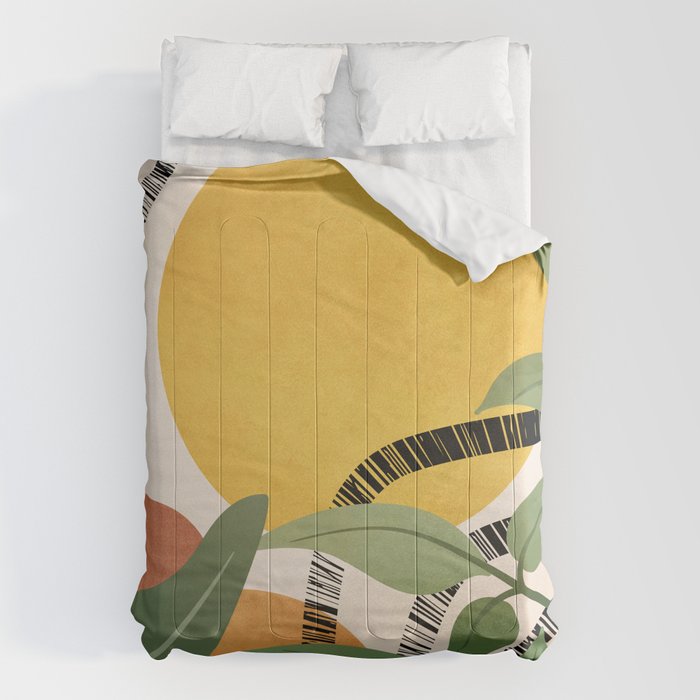 Tropical Garden Leaves 02 Comforter Gallery Image 1
