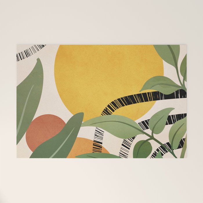 Tropical Garden Leaves 02 Welcome Mat Gallery Image 1