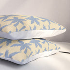 Palm Trees - Blue and Cream Pillow Sham Gallery Image 3