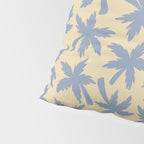 Palm Trees - Blue and Cream Pillow Sham Gallery Image 4