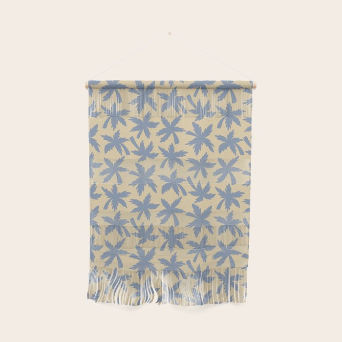 Palm Trees - Blue and Cream Wall Hanging Gallery Image 1