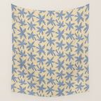 Palm Trees - Blue and Cream Wall Tapestry Gallery Image 4