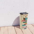 Owl Reading Rainbow Travel Mug Gallery Image 4