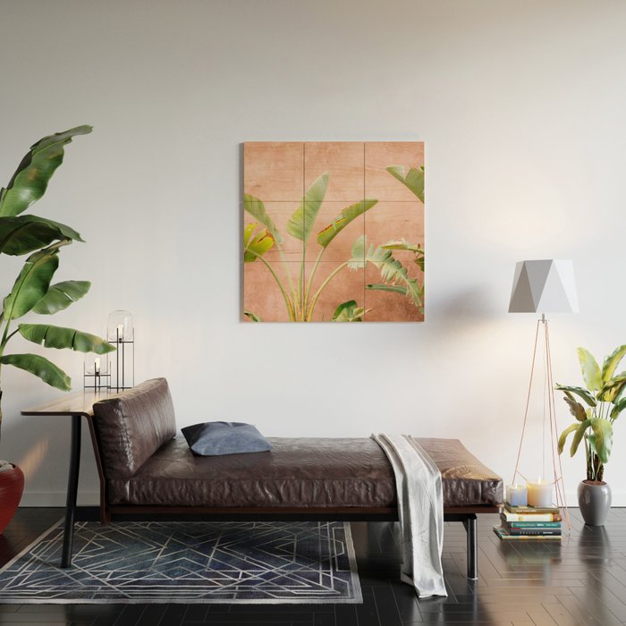 Palms of Ourika Morocco | Pastel Travel Photography Marrakech | Square Wood Wall Art Gallery Image 2