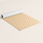 Check I - Yellow â Checkerboard Print Yoga Mat Gallery Image 2