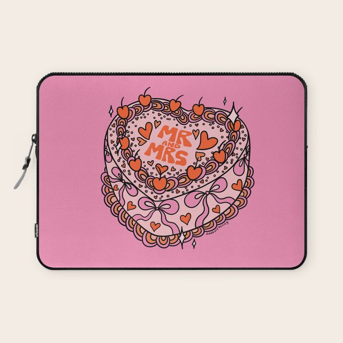 Mr. and Mrs. Cake Laptop Sleeve Gallery Image 1