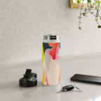 Abstract Figures Water Bottle Gallery Image 4