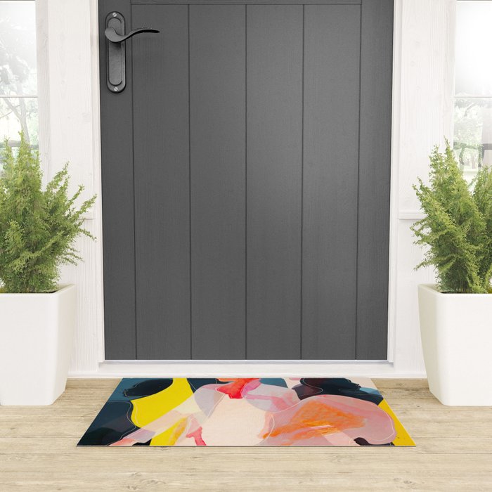 Abstract Figures Welcome Mat Gallery Image 3
