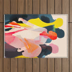 Abstract Figures Outdoor Rug Gallery Image 1
