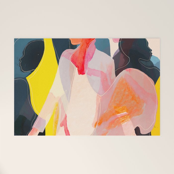 Abstract Figures Welcome Mat Gallery Image 1