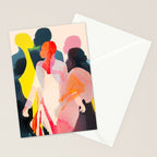 Abstract Figures Stationery Card Gallery Image 2