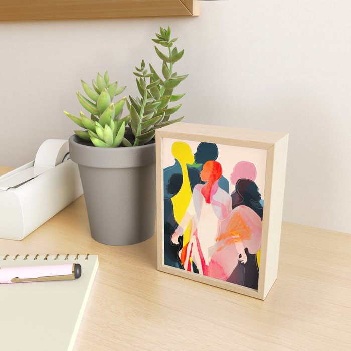 Abstract Figures Mini Art Print Gallery Image 2