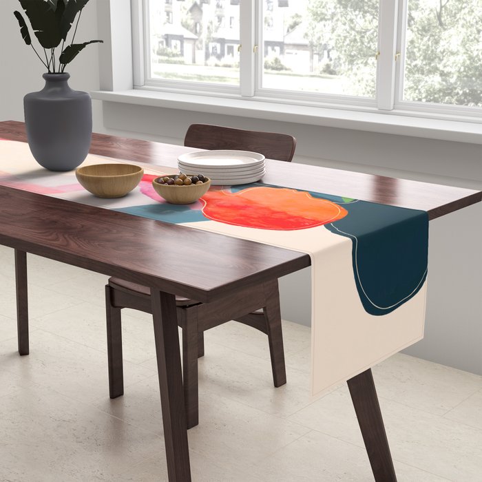 Abstract Figures Table Runner Gallery Image 2