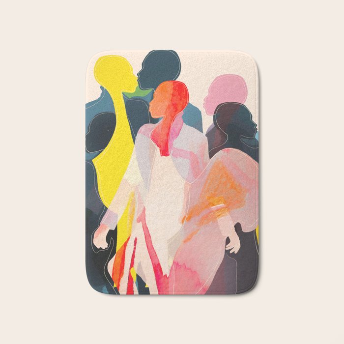 Abstract Figures Bath Mat Gallery Image 1