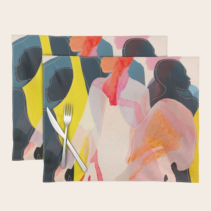 Abstract Figures Placemat Gallery Image 1